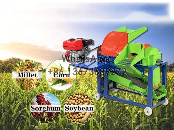 Multifunctional thresher machine for sorghum, benas, millet, corns